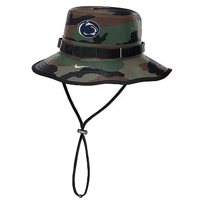 Men s Nike Camo Penn State Nittany Lions 2024 Military Appreciation Apex Bucket Hat