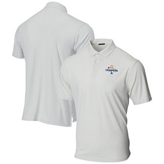 Men's White Los Angeles Dodgers 2024 World Series Champions Butter Stripe Polo