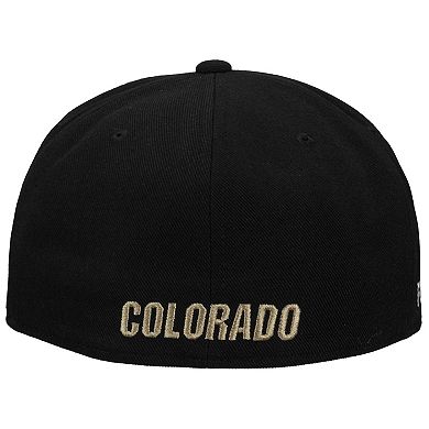 Men's Nike Black Colorado Buffaloes Prime Pro Flat Brim Fitted Hat