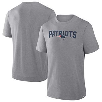 Men's Fanatics Heather Gray New England Patriots Tri-Blend T-Shirt