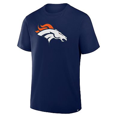 Men's Fanatics Navy Denver Broncos Legacy Cotton T-Shirt