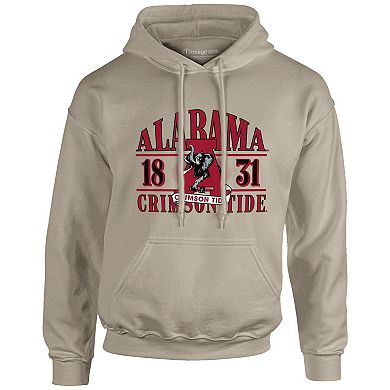 Men's Tan Alabama Crimson Tide Upper Arch Letters Pullover Hoodie