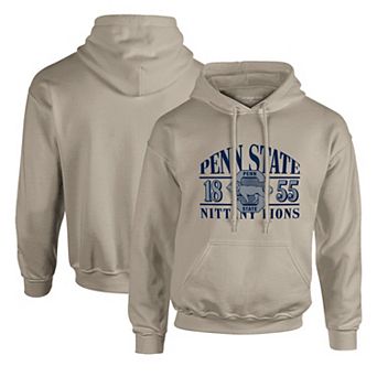 Men's Tan Penn State Nittany Lions Upper Arch Letters Pullover Hoodie