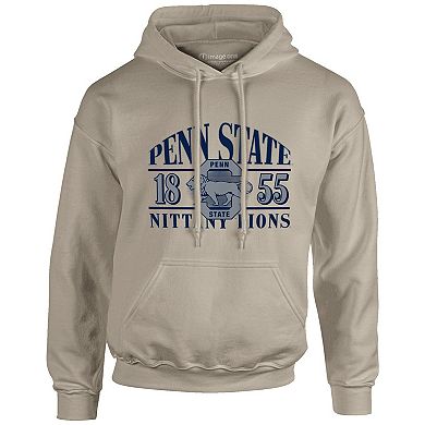 Men's Tan Penn State Nittany Lions Upper Arch Letters Pullover Hoodie