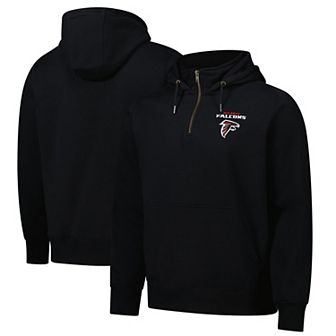 Unisex Dunbrooke Black Atlanta Falcons Defender Quarter-Zip Hoodie