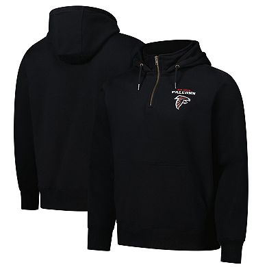 Unisex Dunbrooke Black Atlanta Falcons Defender Quarter-Zip Hoodie