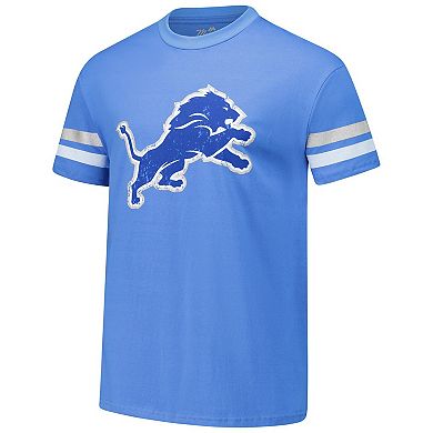 Men's Majestic Threads Amon-Ra St. Brown Blue Detroit Lions Oversized Player Name & Number T-Shirt