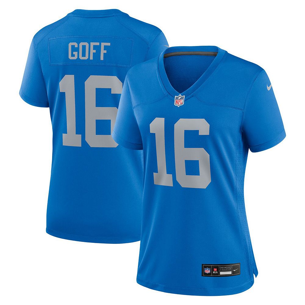 Women s Nike Jared Goff Blue Detroit Lions Alternate Game Jersey