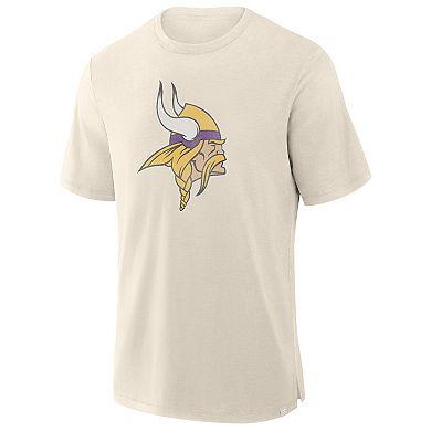 Men's Fanatics Cream Minnesota Vikings Slub T-Shirt