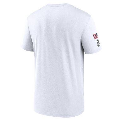 Men's Nike White New York Jets 2024 Salute To Service Legend Performance T-Shirt