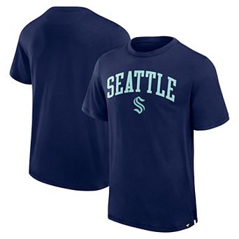 Men's Fanatics Navy Seattle Kraken Elevated Pima T-Shirt