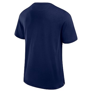Men's Fanatics Navy Seattle Kraken Elevated Pima T-Shirt