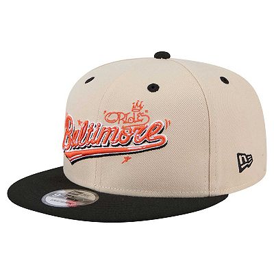 Men's New Era Cream/Black Baltimore Orioles Team Art 9FIFTY