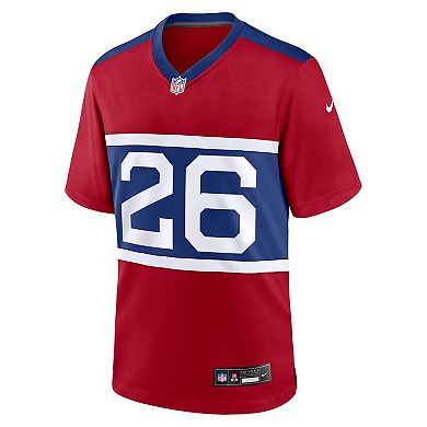 Youth Nike Devin Singletary Century Red New York Giants Alternate Player Game Jersey