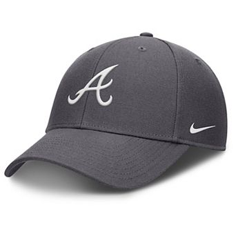 Men's Nike Gray Atlanta Braves Club Performance Adjustable Hat