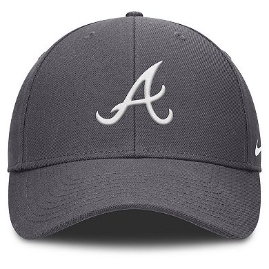 Men's Nike Gray Atlanta Braves Club Performance Adjustable Hat