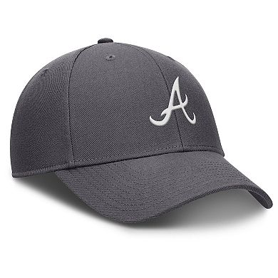 Men's Nike Gray Atlanta Braves Club Performance Adjustable Hat