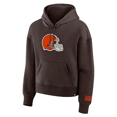 Women's Fanatics Brown Cleveland Browns Legacy Fleece Pullover Hoodie