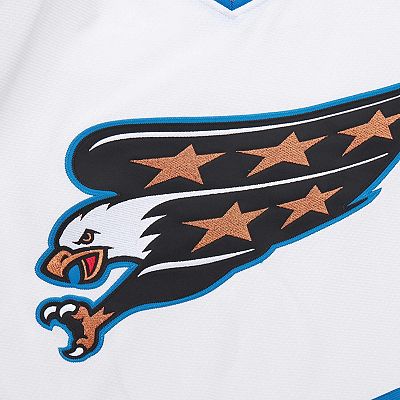 Men's Mitchell Ness Alexander Ovechkin White Washington Capitals