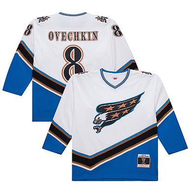 Men's Mitchell & Ness Alexander Ovechkin White Washington Capitals 2005/06 Power Play Jersey