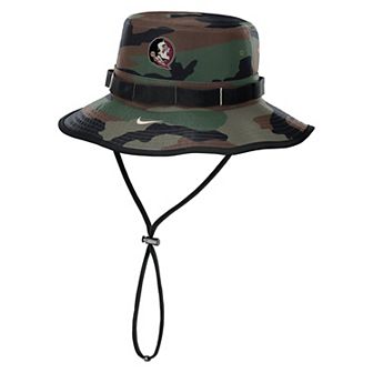Men's Nike Camo Florida State Seminoles 2024 Military Appreciation Apex Bucket Hat