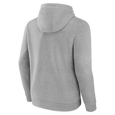 Men's Fanatics Heather Gray New England Patriots Deliver Fleece Pullover Hoodie