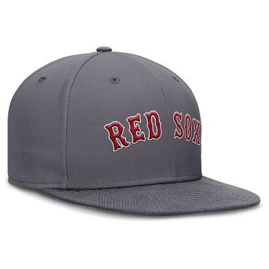 Men's Nike Gray Boston Red Sox Performance True Fitted Hat