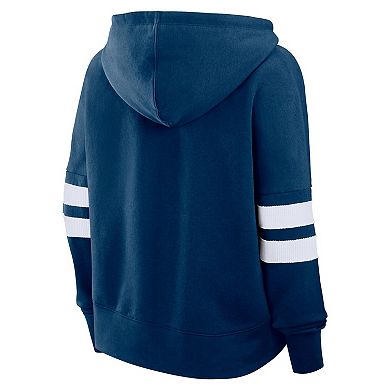 Women's Fanatics Deep Sea Blue Seattle Kraken Seize Fleece Pullover Hoodie