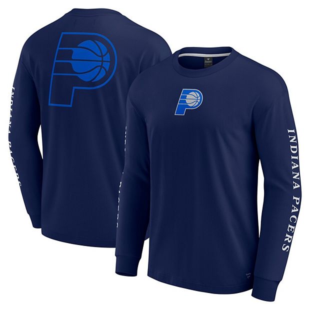 Men s Fanatics Navy Indiana Pacers Elements Strive Long Sleeve T Shirt