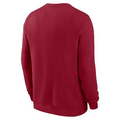Men's Nike Cardinal Stanford Cardinal Arched Seal Pullover Sweatshirt