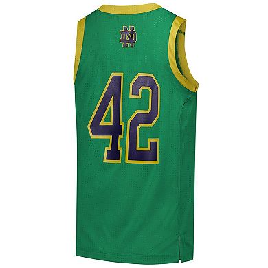 Youth Under Armour #42 Green Notre Dame Fighting Irish Replica Basketball Jersey