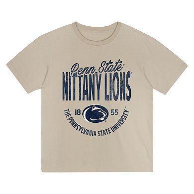 Toddler Tan Penn State Nittany Lions News Flash T-Shirt