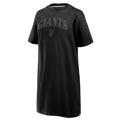 Women's Fanatics Black San Francisco Giants Elements Cotton Dress
