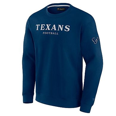Unisex Fanatics Navy Houston Texans Elements Unlimited Fleece Pullover Sweatshirt