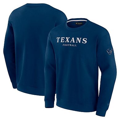 Unisex Fanatics Navy Houston Texans Elements Unlimited Fleece Pullover Sweatshirt