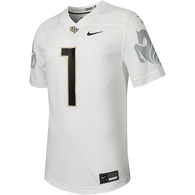 Men's Nike #1 White UCF Knights Untouchable Replica Football Jersey