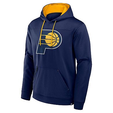 Men's Fanatics Navy Indiana Pacers Reserve Defender Pullover Hoodie