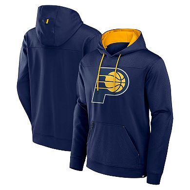 Men's Fanatics Navy Indiana Pacers Reserve Defender Pullover Hoodie