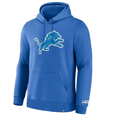 Men's Fanatics Blue Detroit Lions Legacy Fleece Pullover Hoodie