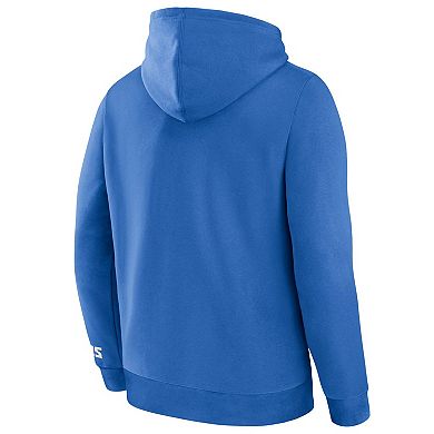 Men's Fanatics Blue Detroit Lions Legacy Fleece Pullover Hoodie