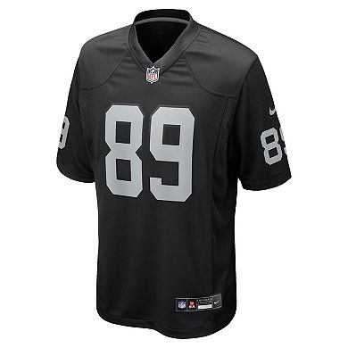 Youth Nike Brock Bowers Black Las Vegas Raiders Team Game Jersey