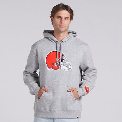 Men's Fanatics Heather Gray Cleveland Browns Legacy Fleece Pullover Hoodie