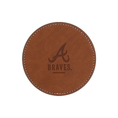 Atlanta Braves 4-Pack Faux Leather Coaster Set