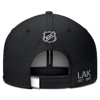 Men's Fanatics Black Los Angeles Kings Authentic Pro Prime Snapback Hat