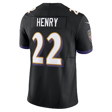 Men's Nike Derrick Henry Black Baltimore Ravens Vapor F.U.S.E. Limited Jersey