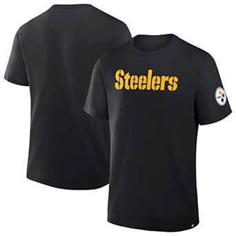 Men's Fanatics Black Pittsburgh Steelers Legacy Cotton T-Shirt