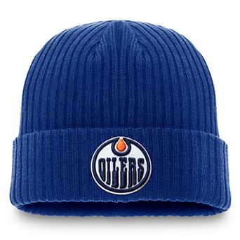 Men's Fanatics Royal Edmonton Oilers Core Primary Logo Cuffed Knit Hat