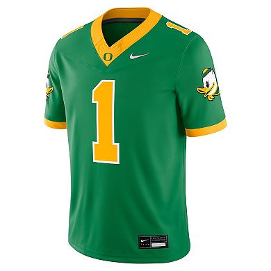 Men's Nike #1 Green Oregon Ducks Alternate Game Jersey