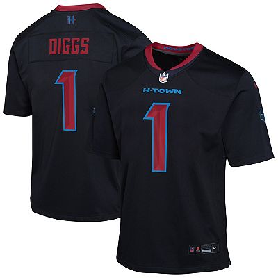 Youth Nike Stefon Diggs Navy Houston Texans Alternate Player Game Jersey