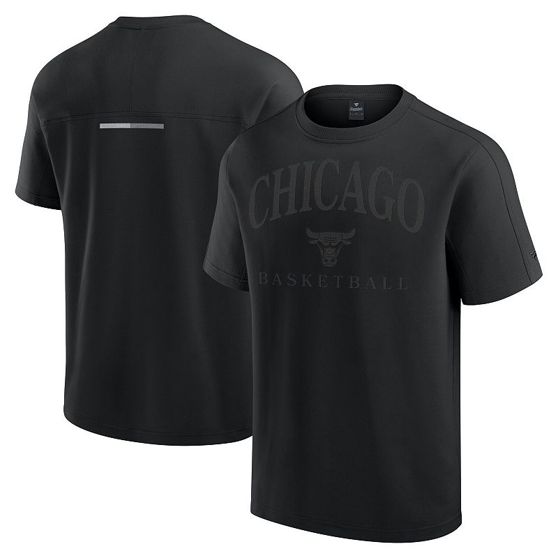 Men's Fanatics Black Chicago Bulls Flex Tri-Blend T-Shirt,